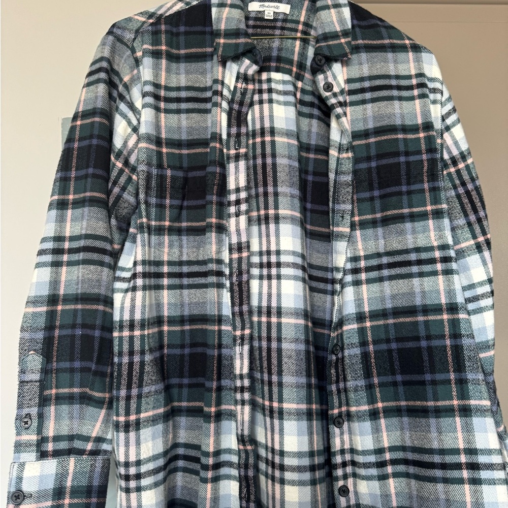 Madewell Plaid Flannel Button-Up Shirt